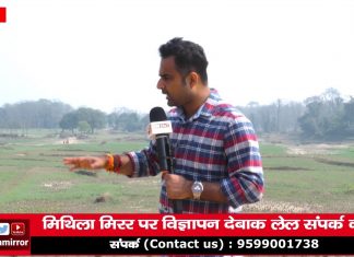 कमला-बलान नदीक पछवरिया छहर पर बनि रहल रोडक निरीक्षण